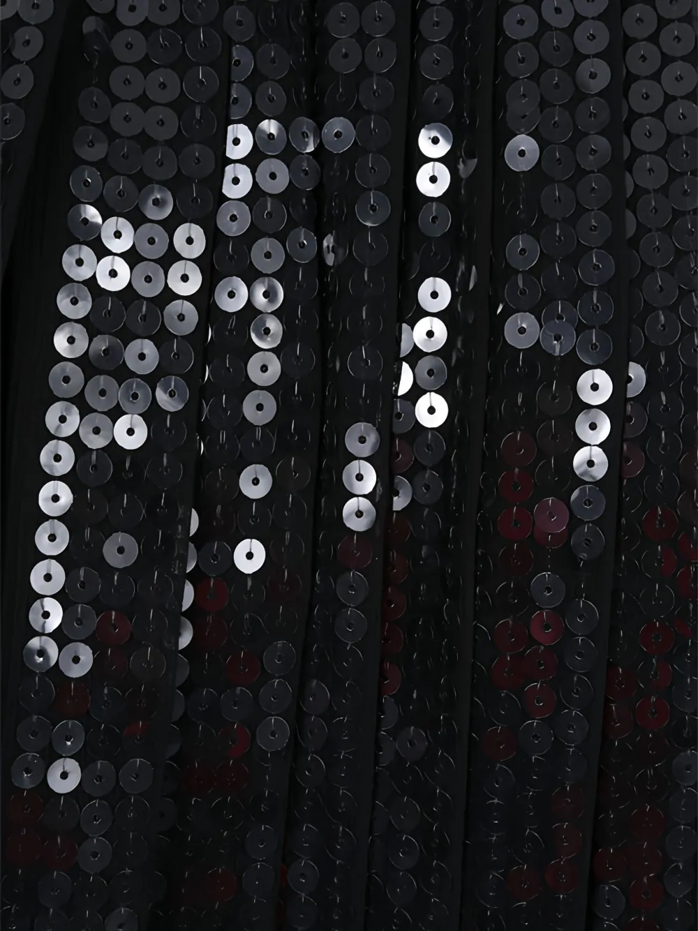 Prada sequin-embellished pleated dress Zwart