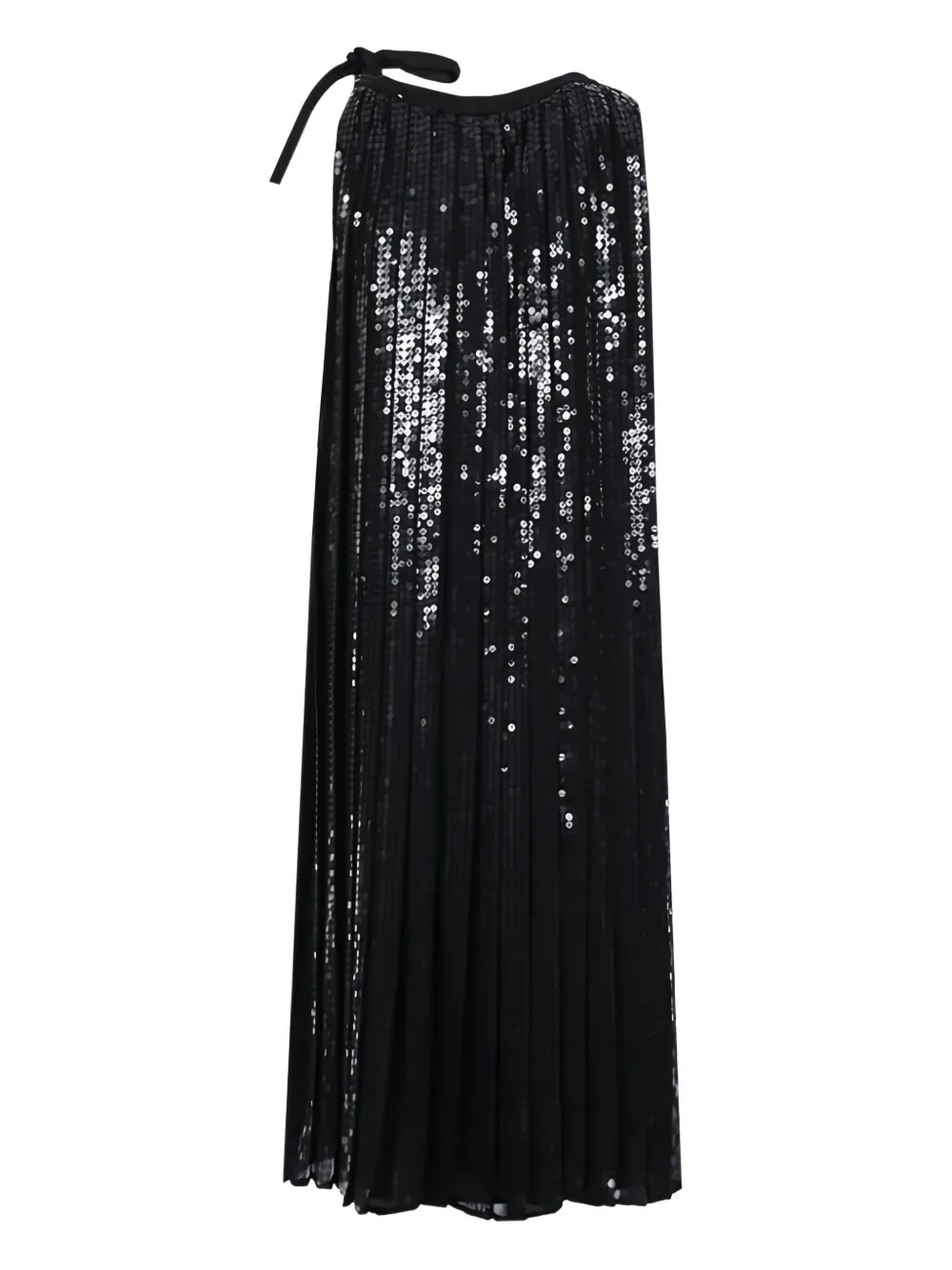 Prada sequin-embellished pleated dress Zwart