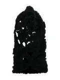 Comme des Garçons TAO floral back-slit balaclava - Black