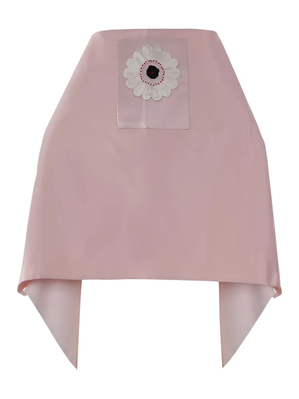 Prada floral-patch stole Roze