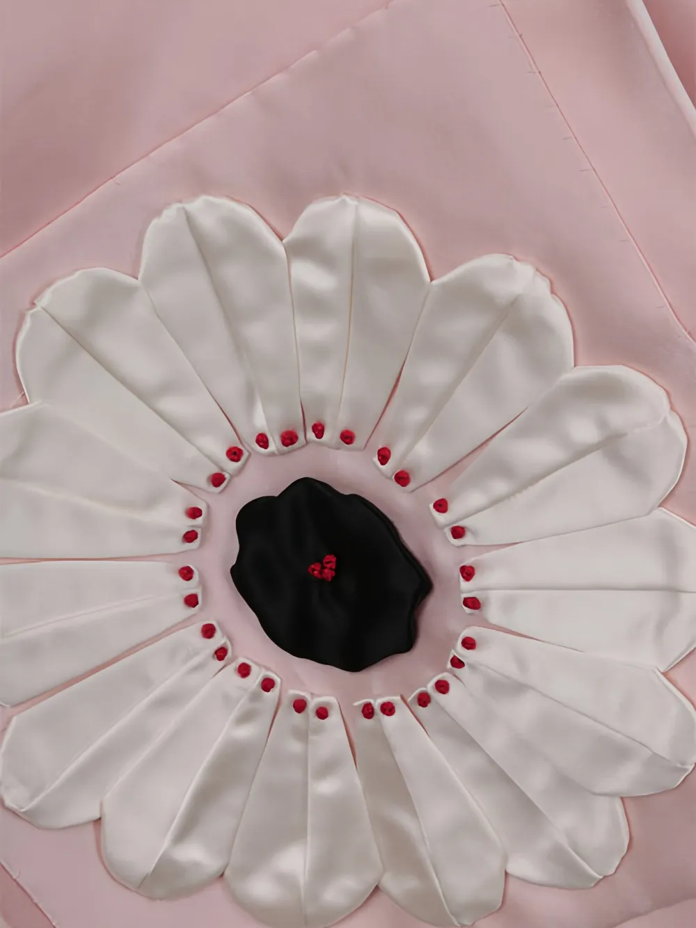 Prada floral-patch stole Roze