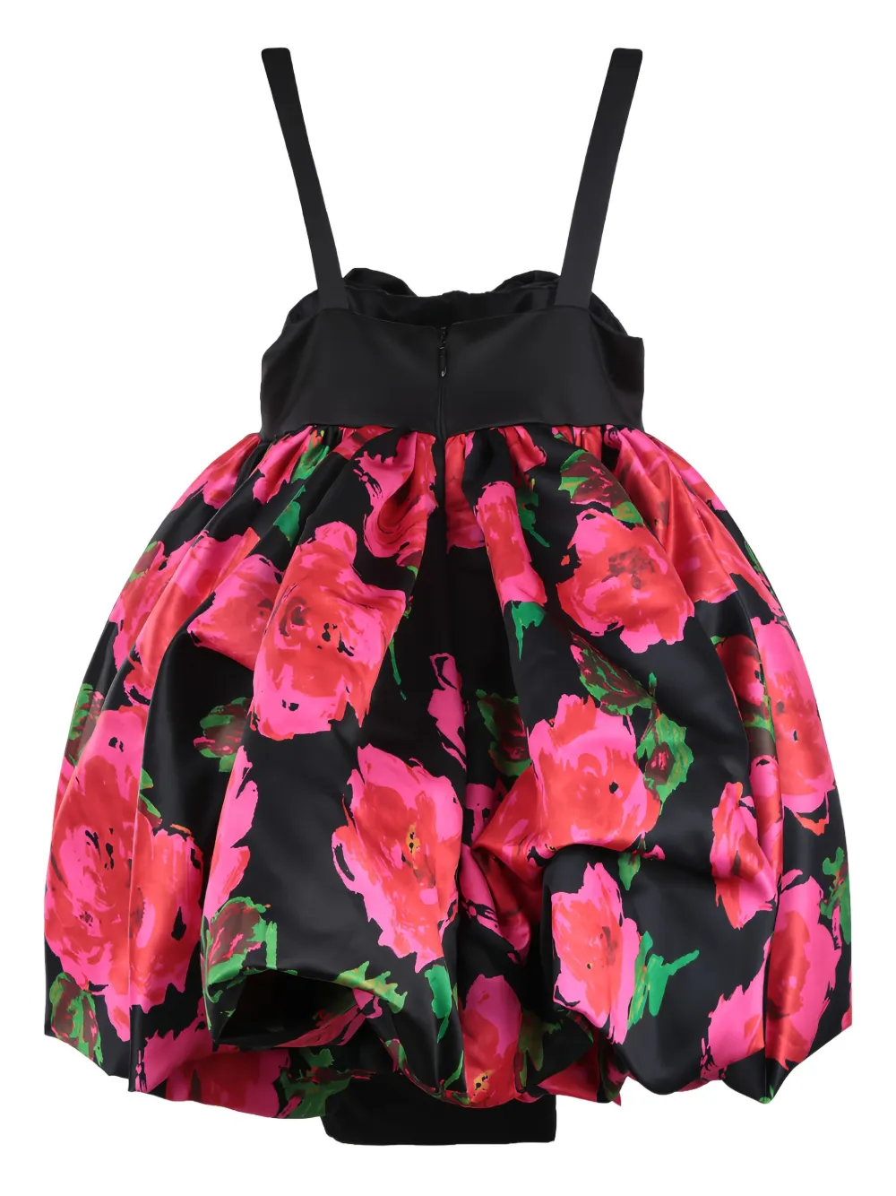 Richard Quinn bow-detail bubble mini dress - Zwart