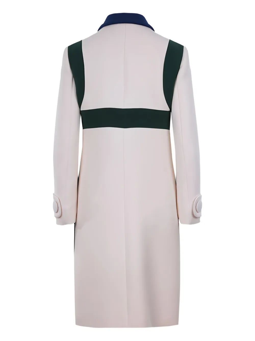 Prada face-intarsia single-breasted coat Beige