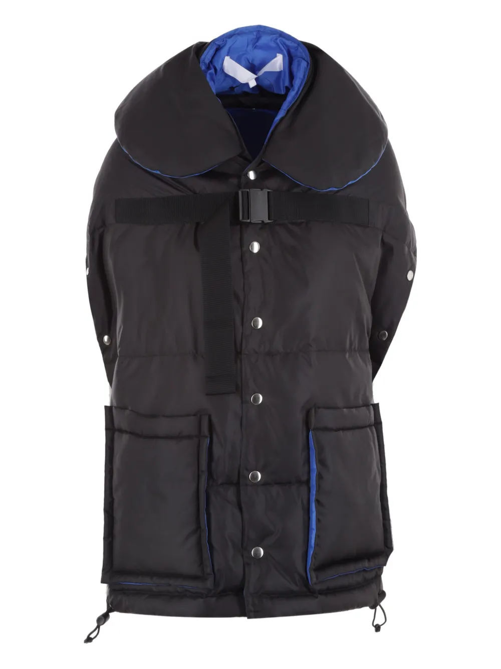 Comme des Garçons TAO padded snap-button cape | Black | Image 1