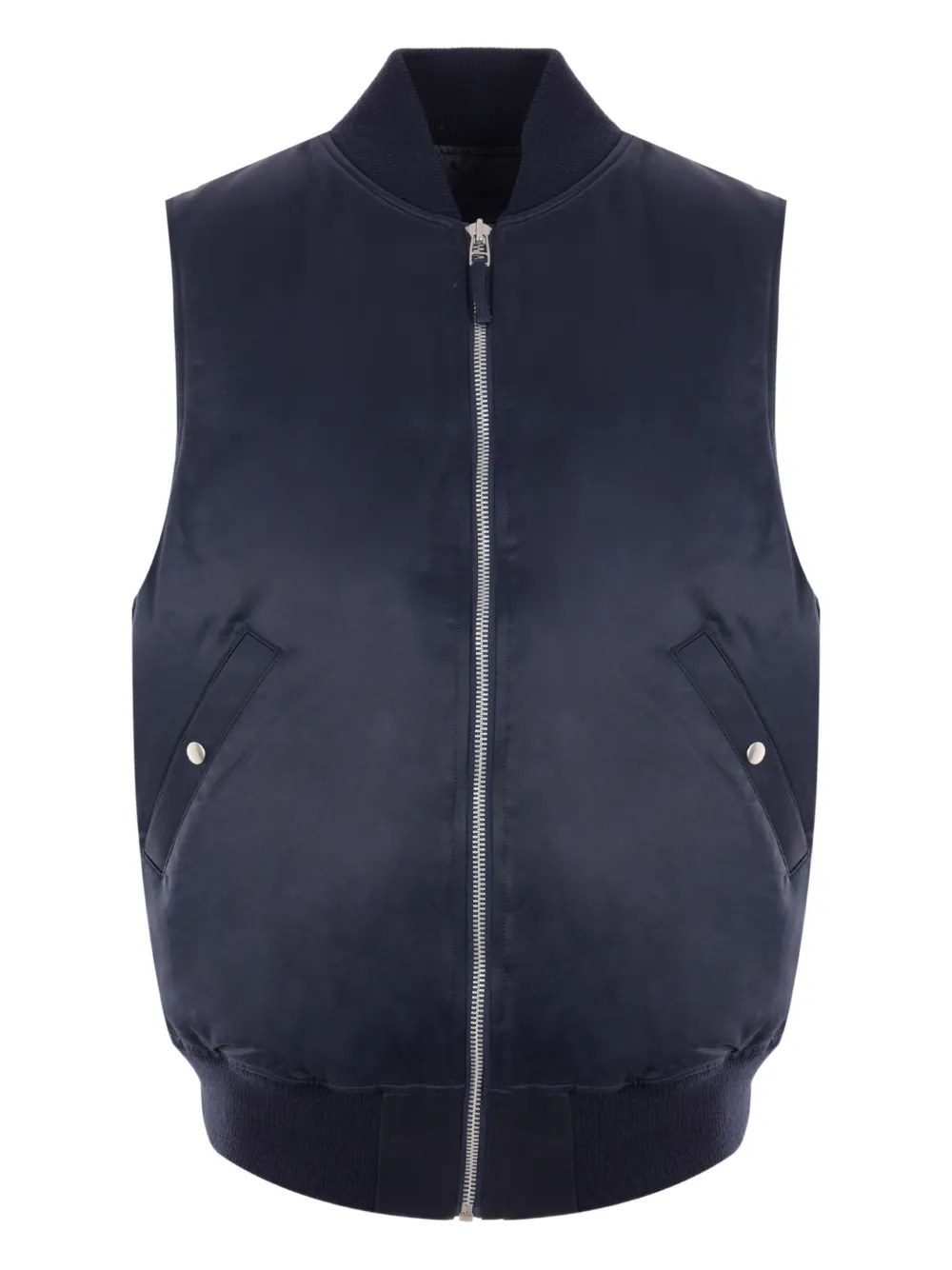 Mythinks ribbed zip-front jacket - ブルー Mythinks ribbed zip-front jacket - ブルー