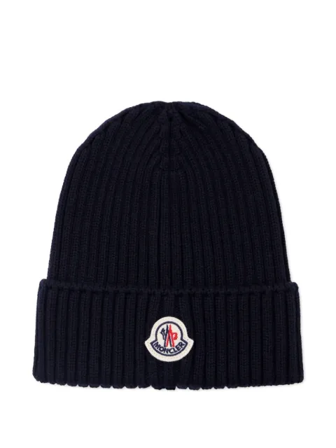 Moncler Enfant gorro tejido de canalé