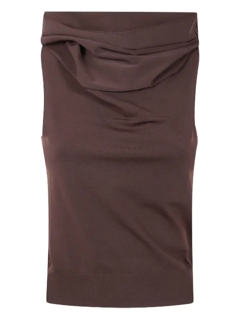 Nuur top sin mangas con cuello desbocado