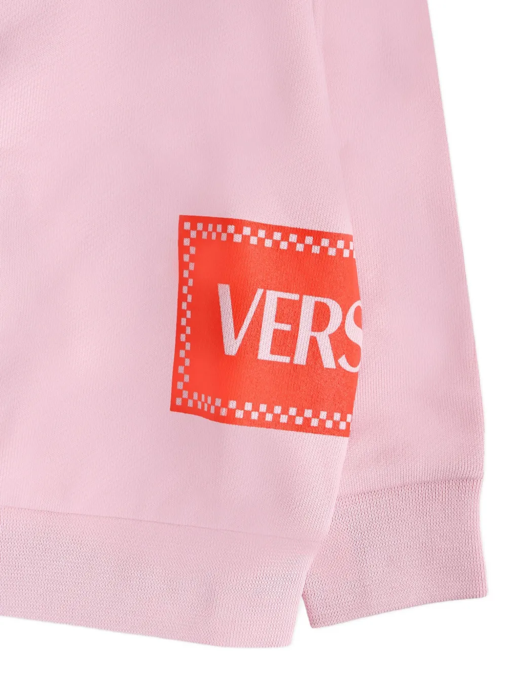 Versace Kids Sweater met logoprint Roze