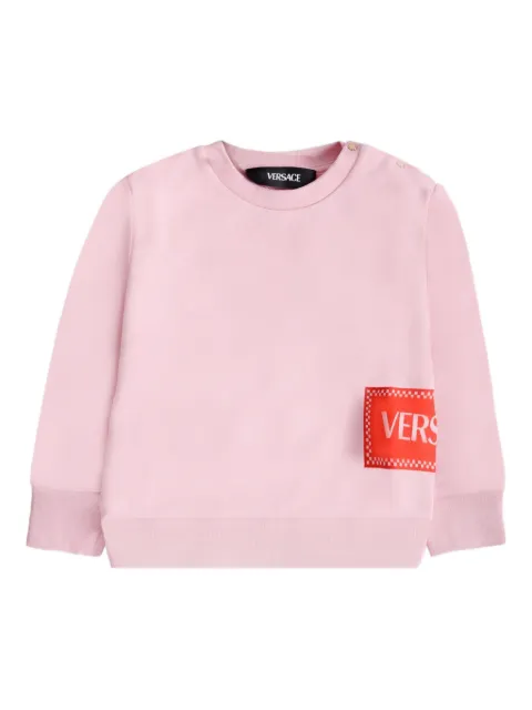 Versace Kids logo-print long-sleeve sweatshirt