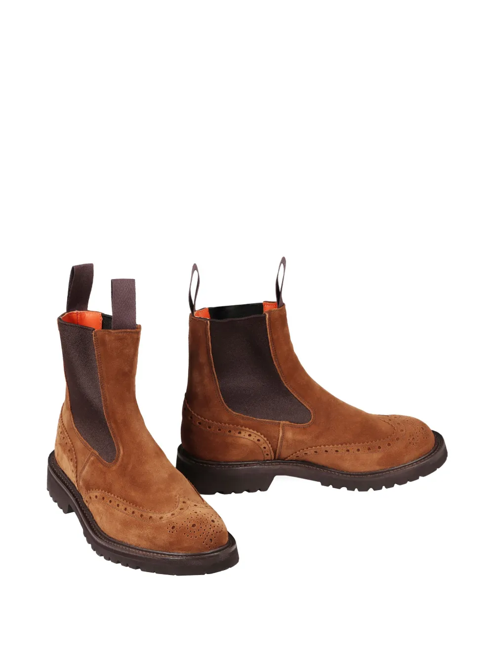 Tricker's Silvia Suede Chelsea Boots In Brown