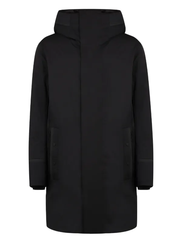 Fusalp Buttoned-pockets Hooded Parka in Black