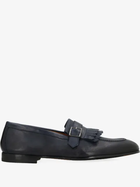 Doucal's fringed buckle loafers