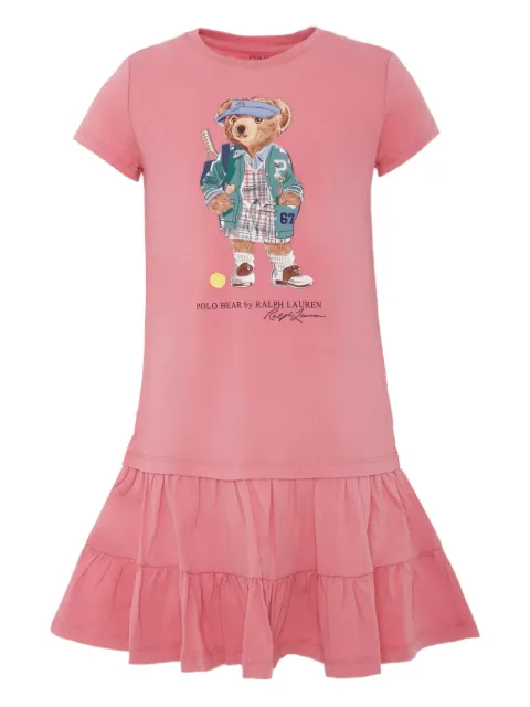 POLO RALPH LAUREN KIDS Polo Bear-print dress