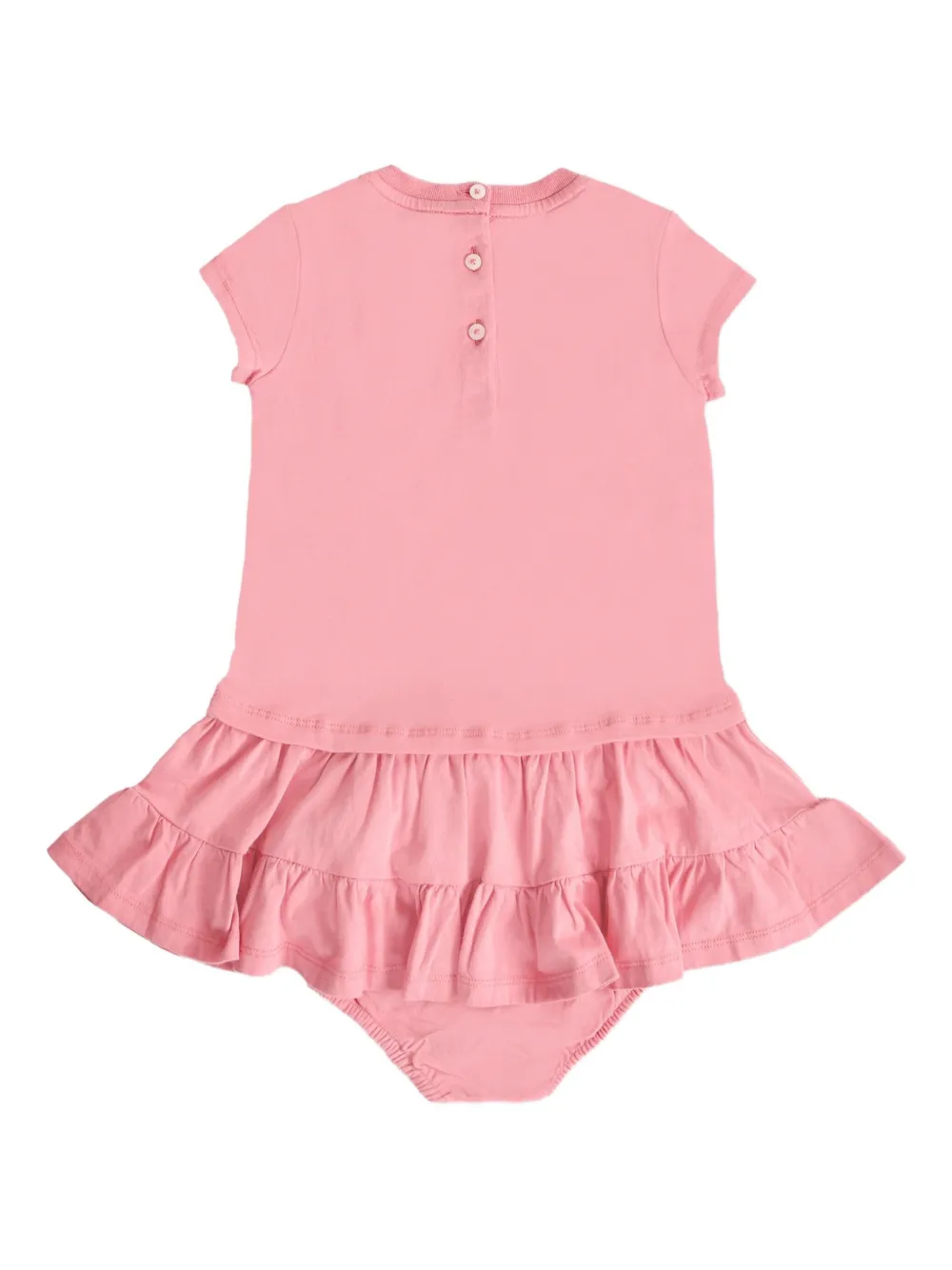 POLO RALPH LAUREN KIDS Jurk met teddybeerprint Roze