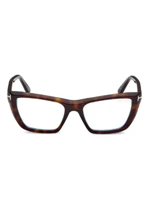 TOM FORD Eyewear トータスシェル 眼鏡フレーム | ブラウン | FARFETCH JP