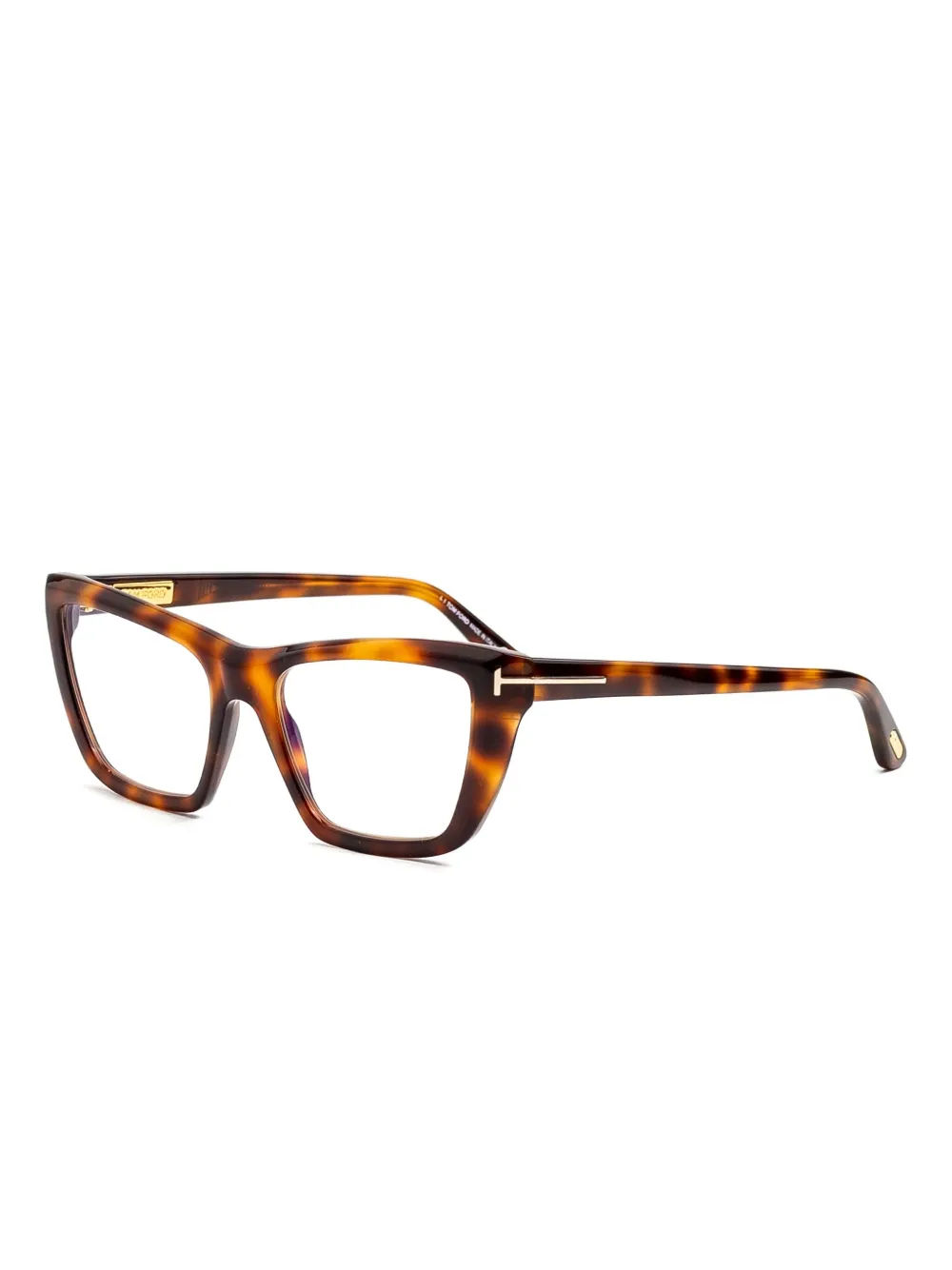 TOM FORD Eyewear Bril met schildpadschild-effect Bruin