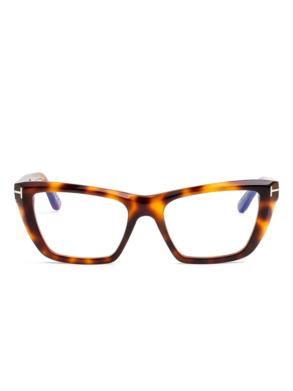 TOM FORD Eyewear tortoiseshell-effect glasses | Brown | Image 1