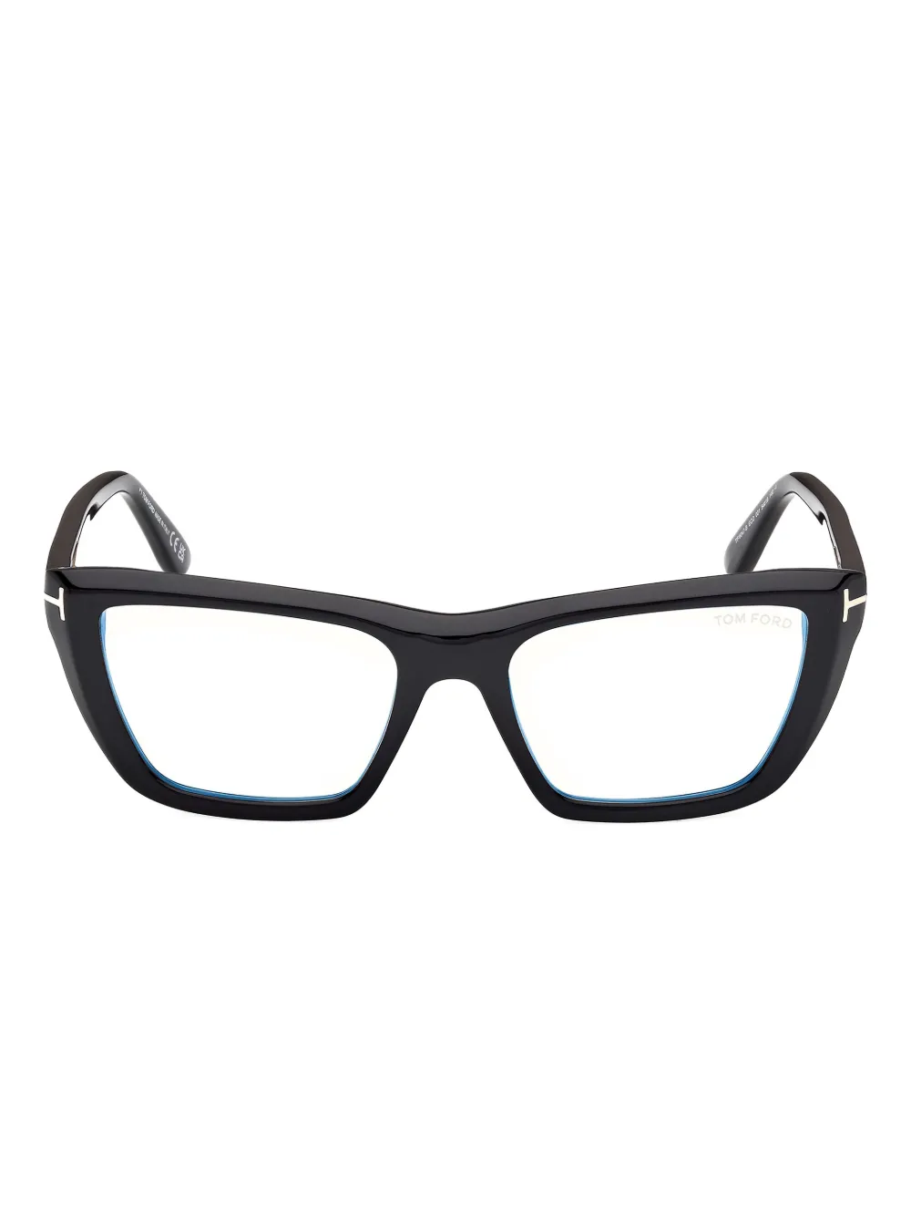 Tom Ford Angular-frame Eyeglasses In Black