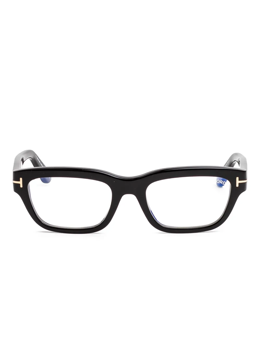 TOM FORD Eyewear Bril met rechthoekig montuur Zwart