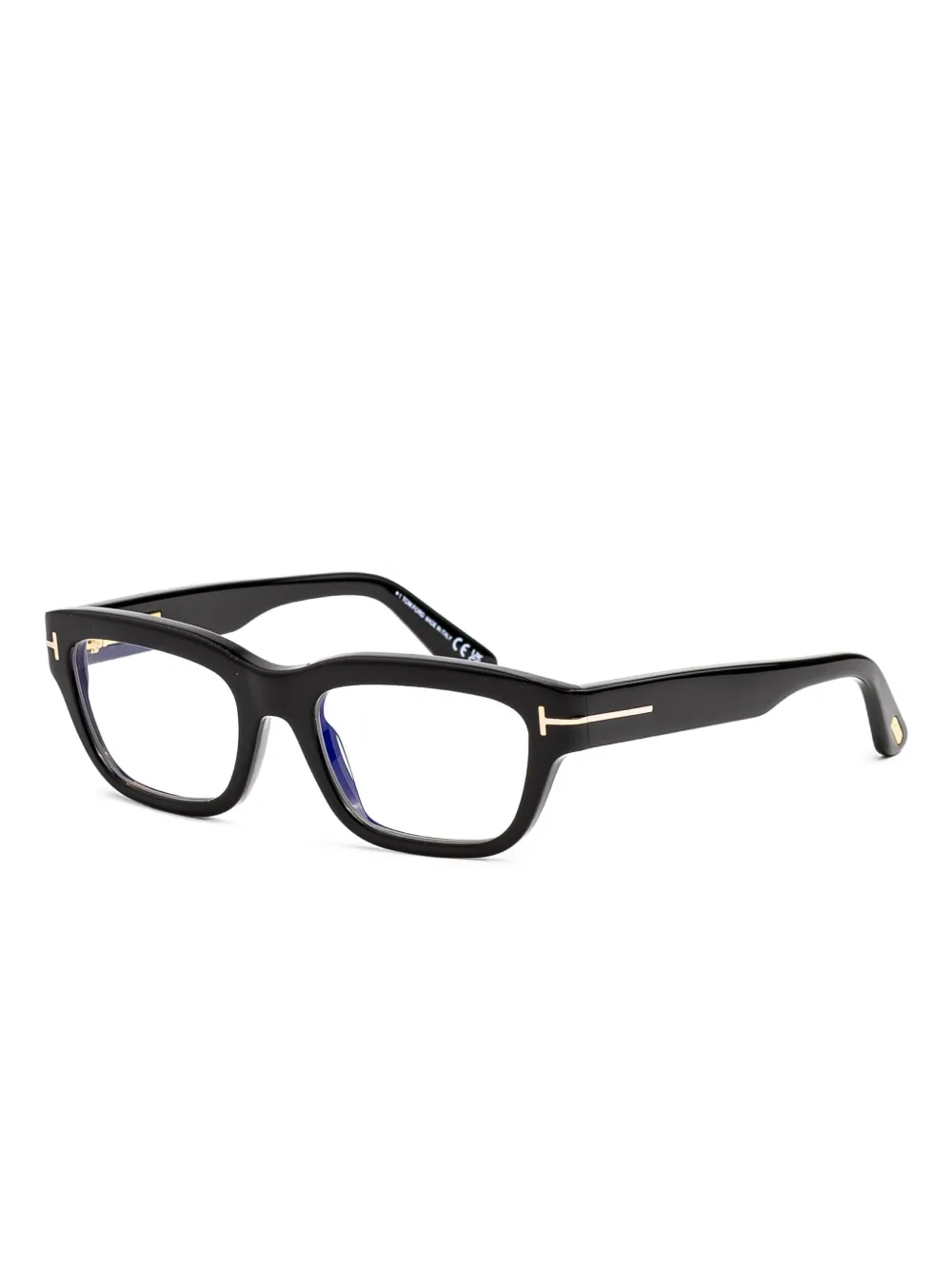 TOM FORD Eyewear Bril met rechthoekig montuur Zwart