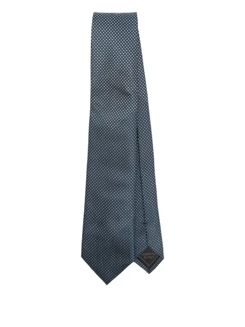 Brioni geometric-pattern silk tie