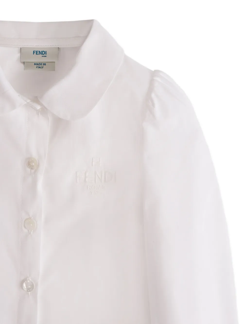 Fendi Kids Popeline shirt Wit