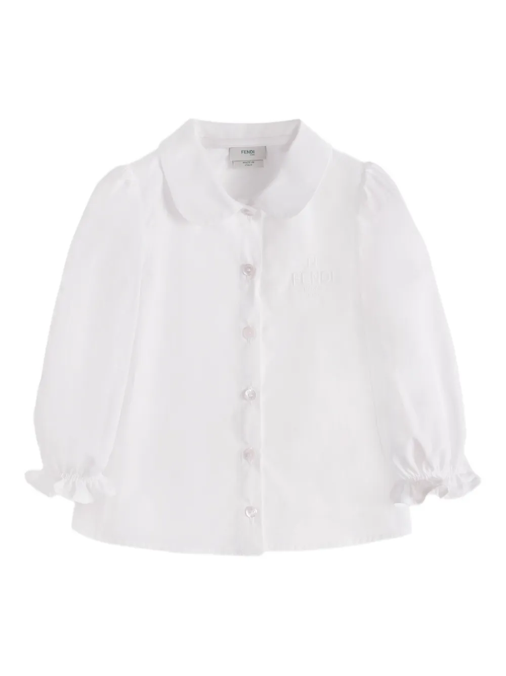 Fendi Kids Popeline shirt Wit