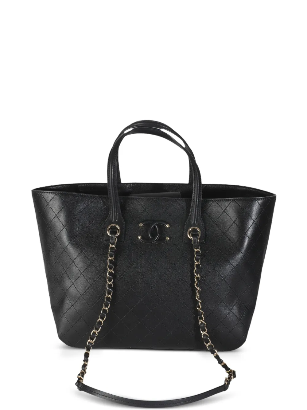 CHANEL Pre-Owned 2019 ココマーク 2wayハンドバッグ - ブラック CHANEL Pre-Owned 2019 ココマーク 2wayハンドバッグ - ブラック
