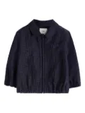 Fendi Kids FF-jacquard shirt jacket - Blue