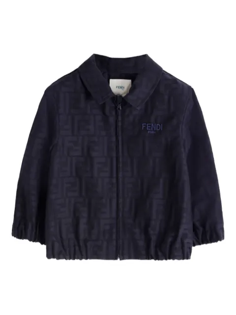 Fendi Kids FF-jacquard shirt jacket