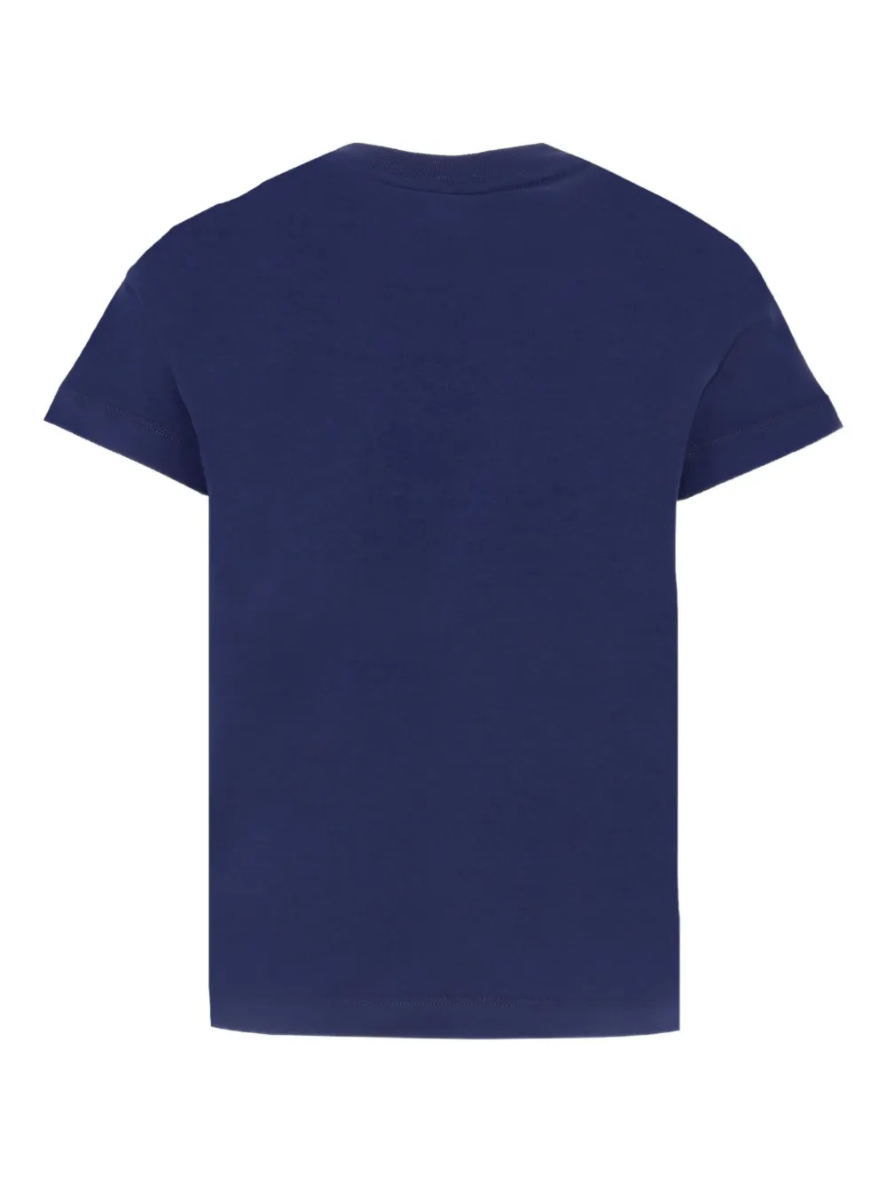 Fendi Kids T-shirt met logoprint Blauw