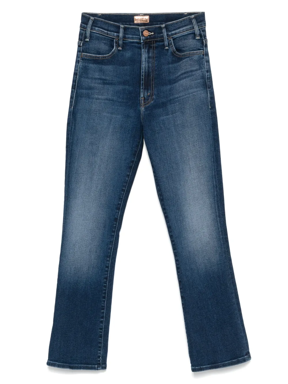MOTHER Jeans van katoenblend Blauw