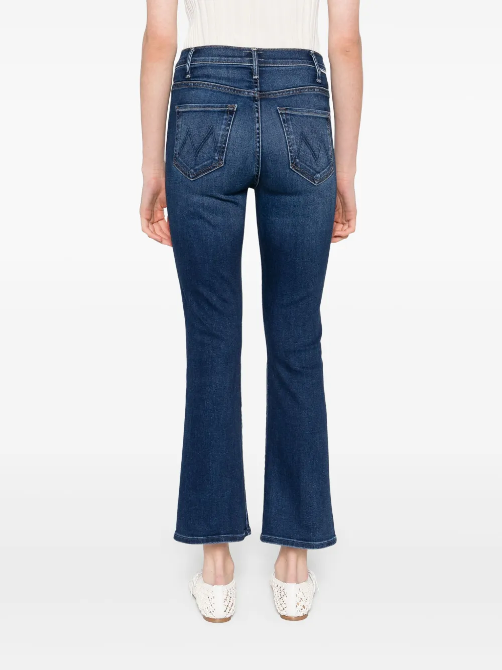 MOTHER Jeans van katoenblend Blauw