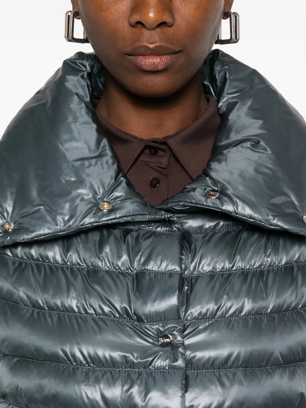 Herno Bodywarmer met hoge hals Blauw
