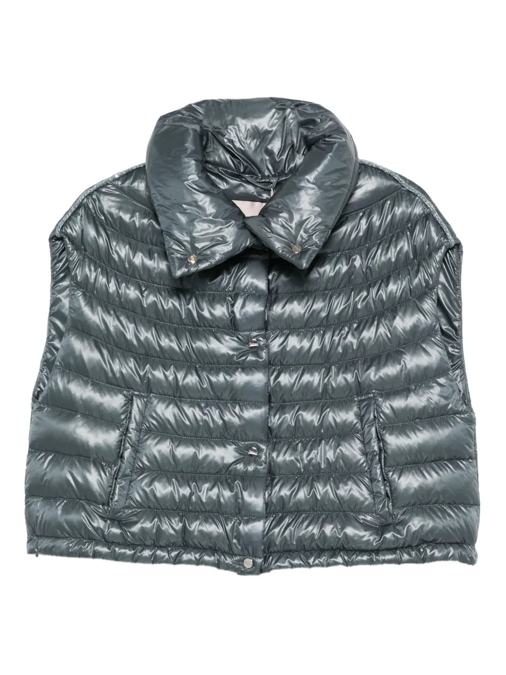 Herno Bodywarmer met hoge hals Blauw