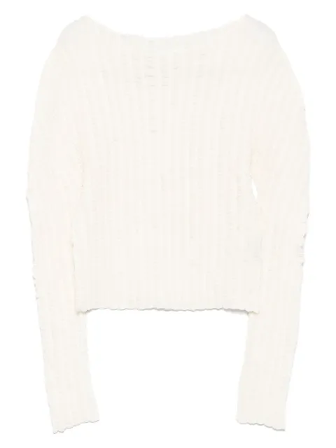 Issey Miyake ribbed long-sleeve top