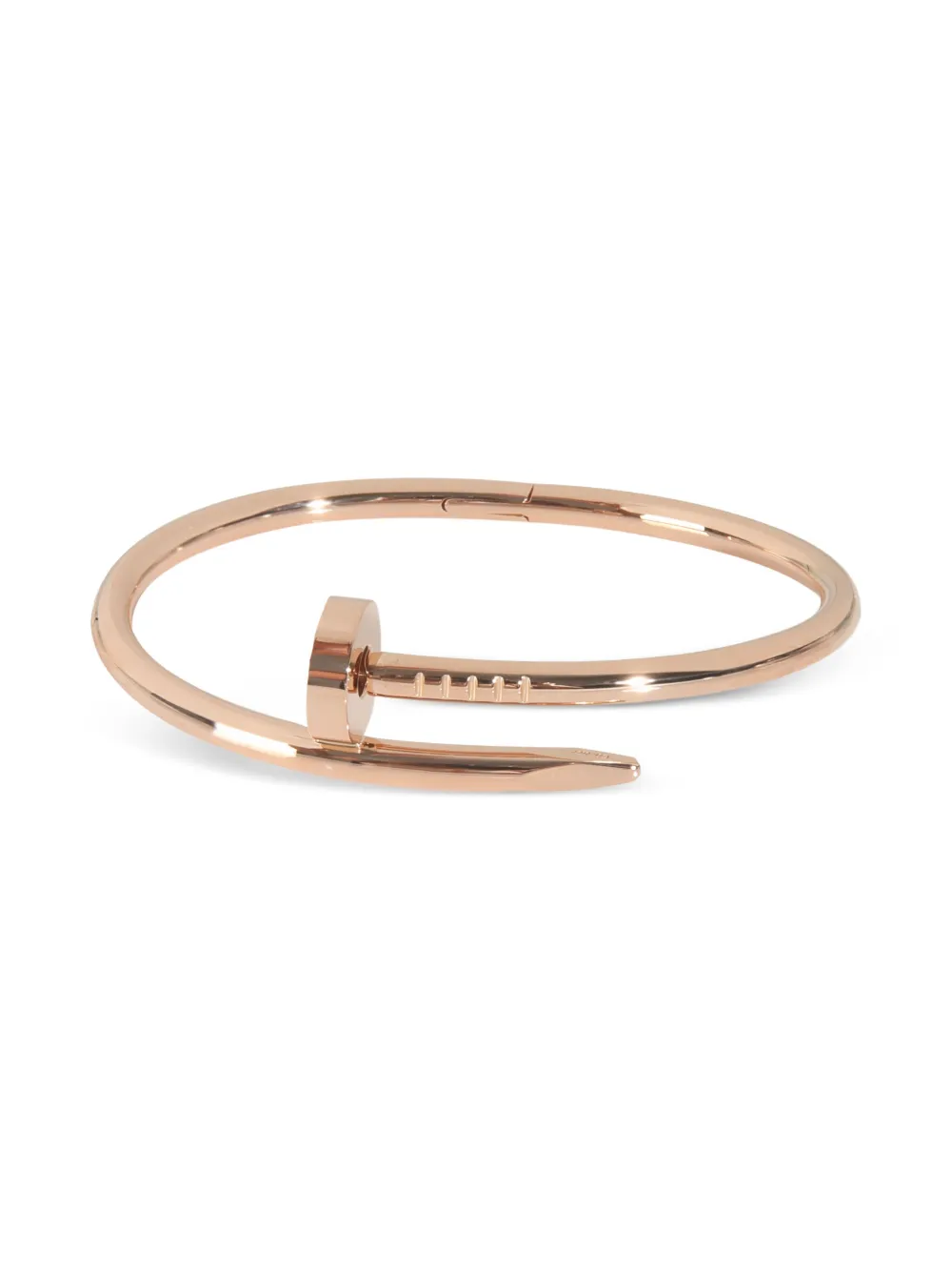 Pre-owned Cartier 18k Rose Gold Just Un Clou Bracelet