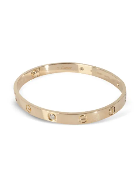 Cartier 18K yellow gold Love diamond bracelet