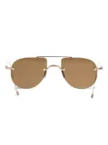 Thom Browne Eyewear geometric-frame sunglasses - Pink