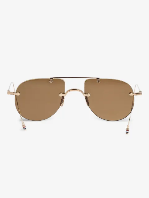 Thom Browne Eyewear солнцезащитные очки в геометричной оправе