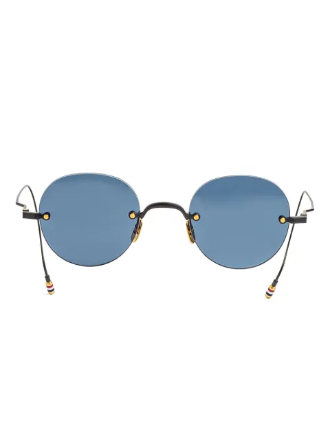 Thom Browne Eyewear lentes de sol con armazón redonda metálica