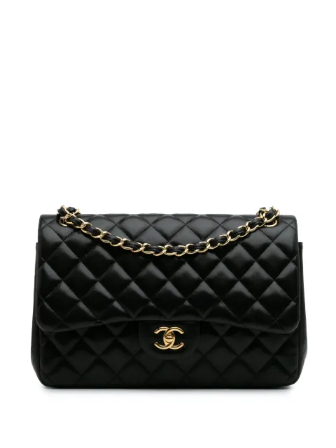 CHANEL Pre-Owned 2012 Jumbo Classic Lambskin Double Flap shoulder bag