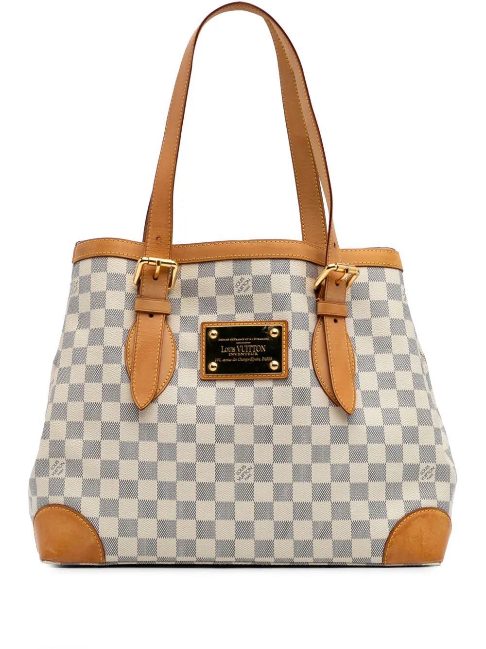 Louis Vuitton Pre-Owned 2009 Damier Azur Hampstead MM tote bag | White | Image 1