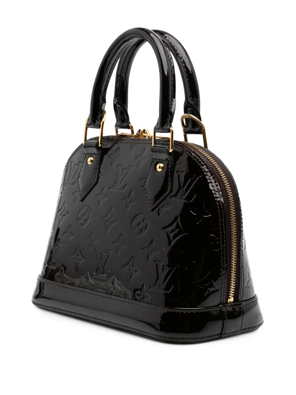 Pre-owned Louis Vuitton 2017 Monogram Vernis Alma Bb Satchel