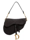 Christian Dior Pre-Owned 2019 Oblique Canvas Saddle Bag shoulder bag - Black