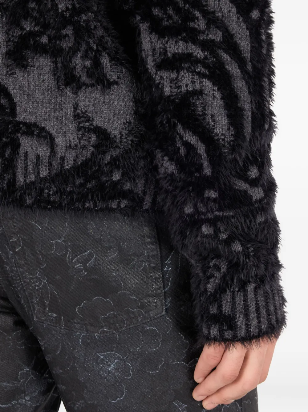 Roberto Cavalli Knuffelwollen trui Zwart