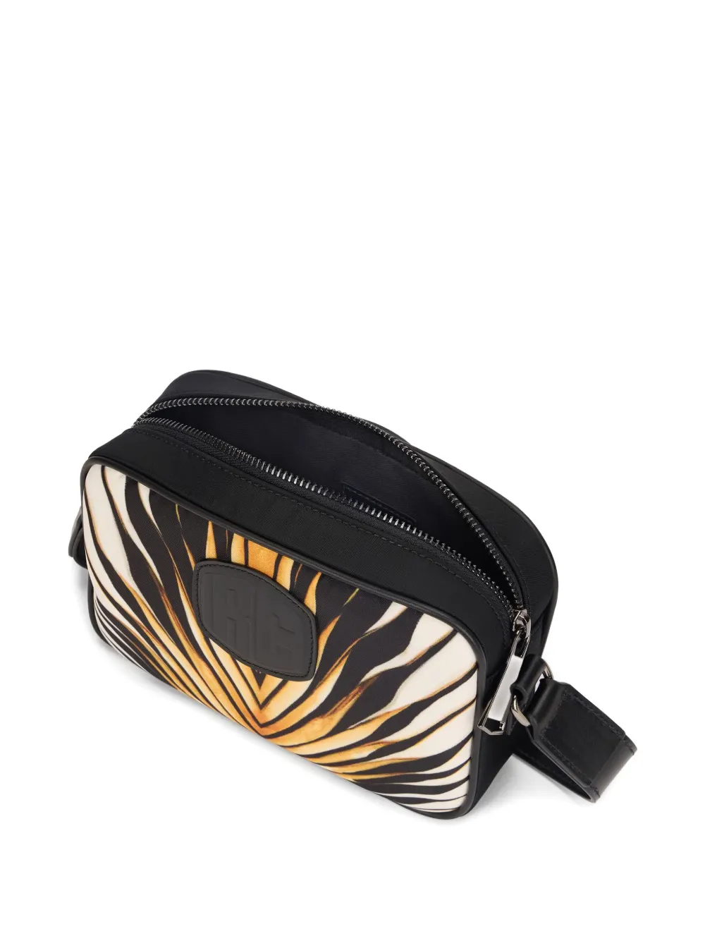 Roberto Cavalli Ray Of Gold Camera Bag In Gold