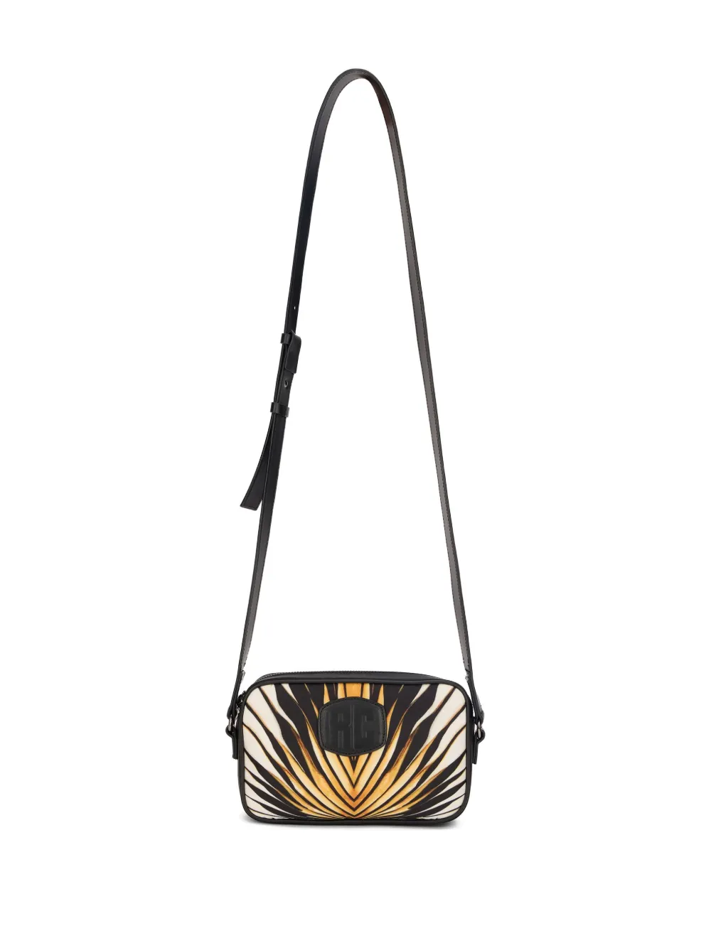Roberto Cavalli Ray Of Gold Camera Bag In Gold