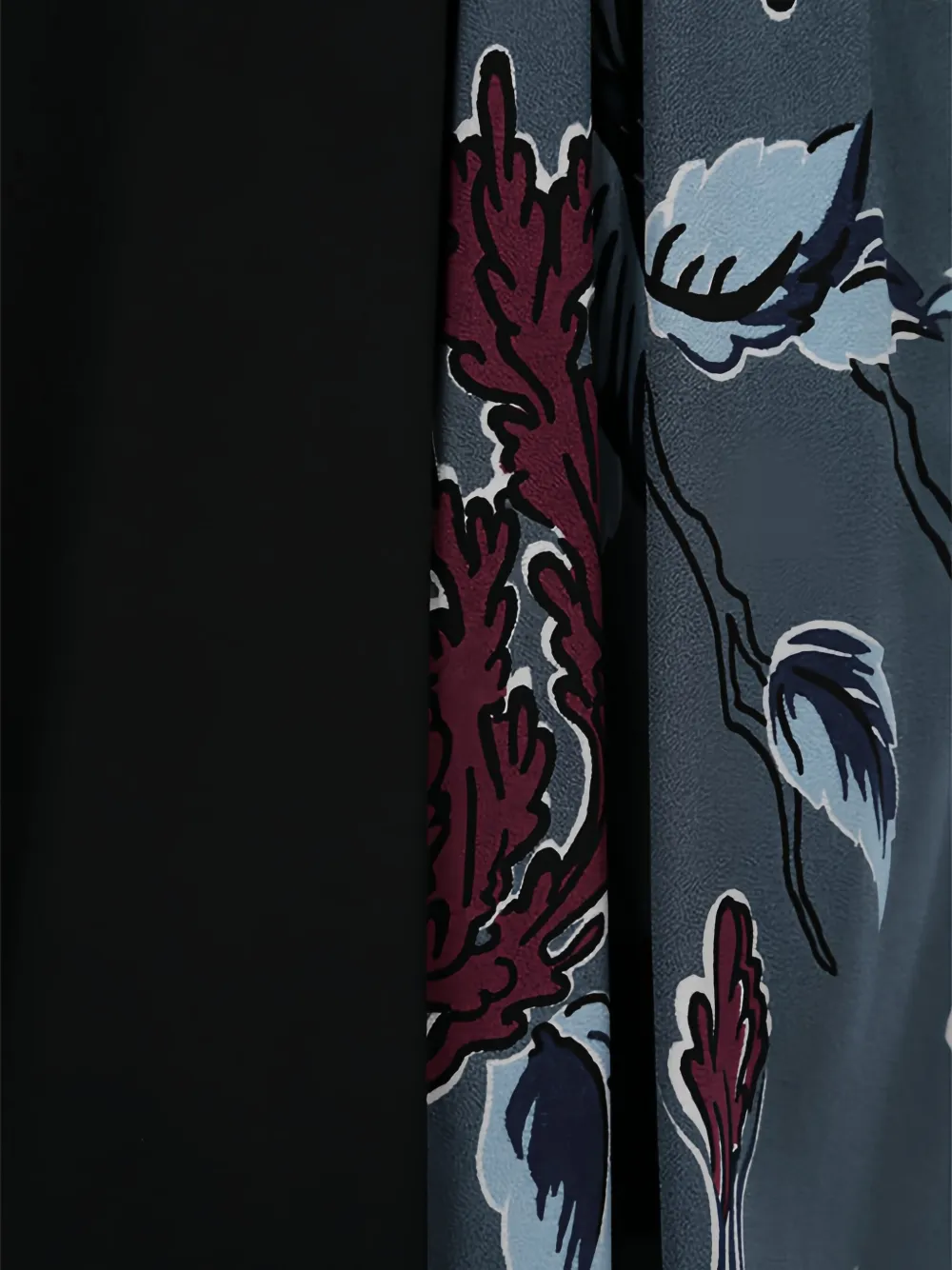 Prada crystal-embellished floral-print dress Zwart