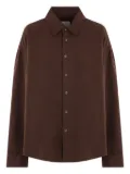 Mythinks button-down curved-hem shirt - Brown